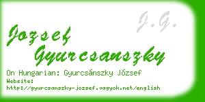 jozsef gyurcsanszky business card